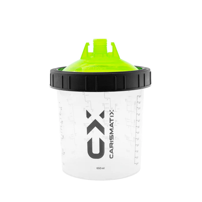 Carismatix Paint Spray Cup Tazza Graduata Per Verniciare 650ML 125Micron - immagine 2