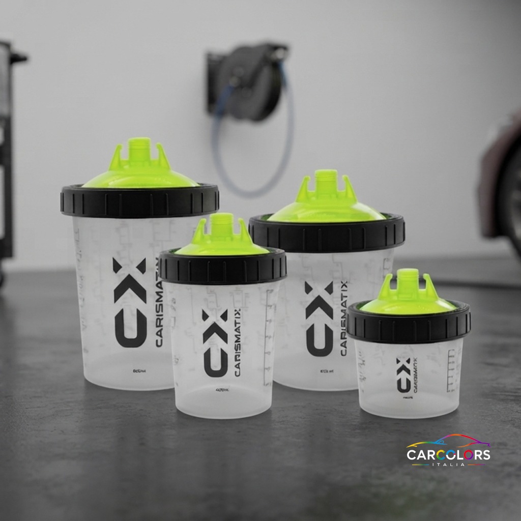 Carismatix Paint Spray Cup Tazza Graduata Per Verniciare 650ML 125Micron