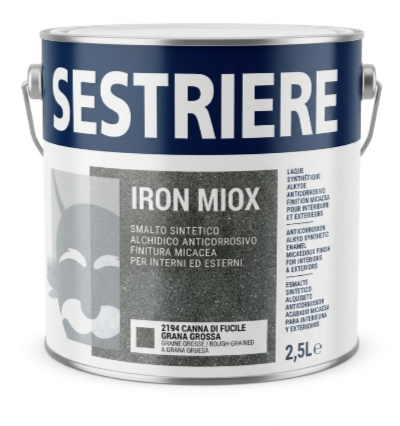 Iron Miox Canna Di Fucile Grana Grossa 2,5L Smalto Sintetico Anticorr