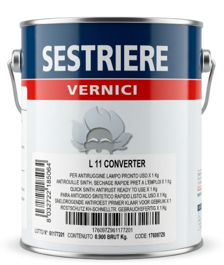 L11 Primer Converter Antiruggine 900Kg Sestriere