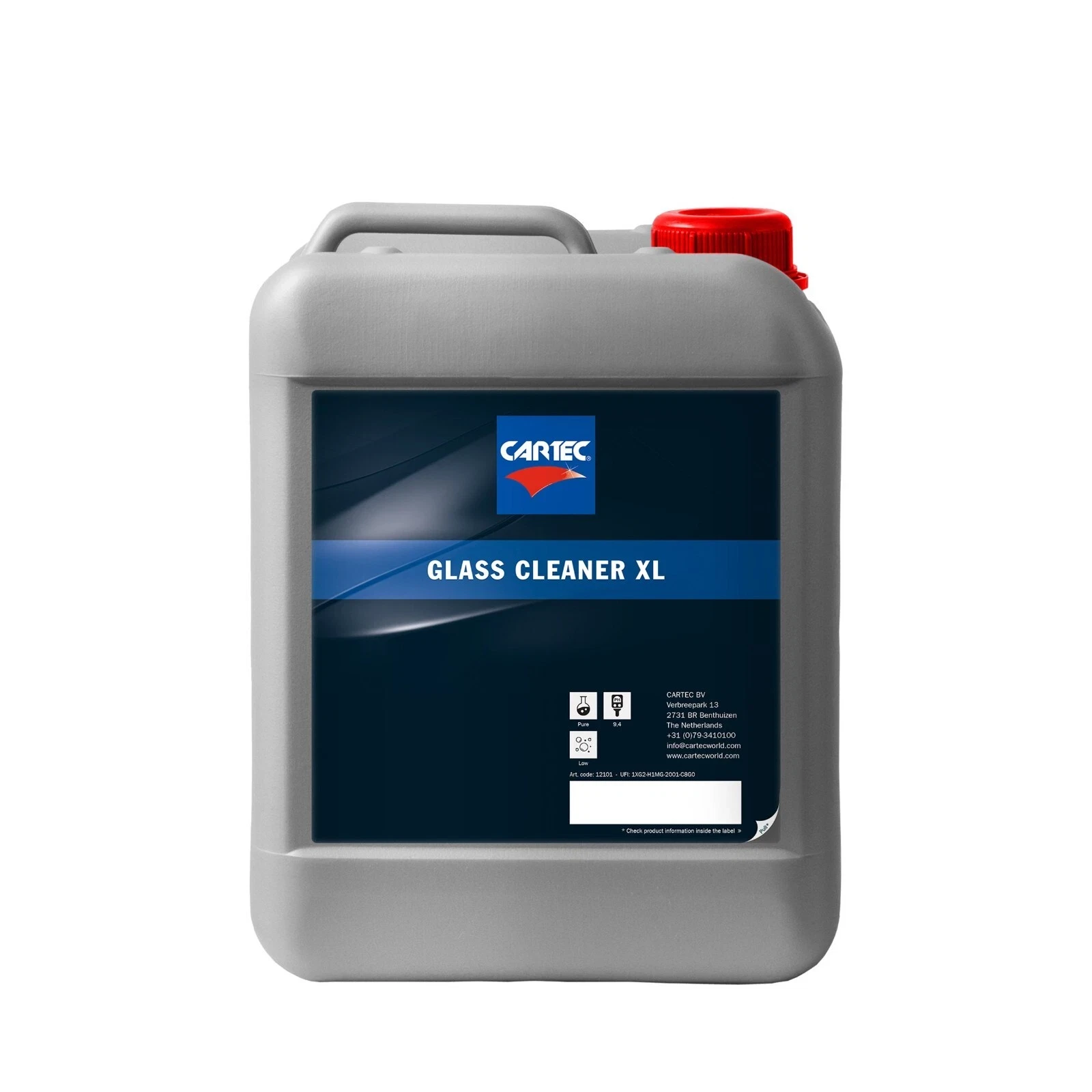 Cartec Glass Cleaner Xl - Pulitore Vetri Auto Concentrato 5L