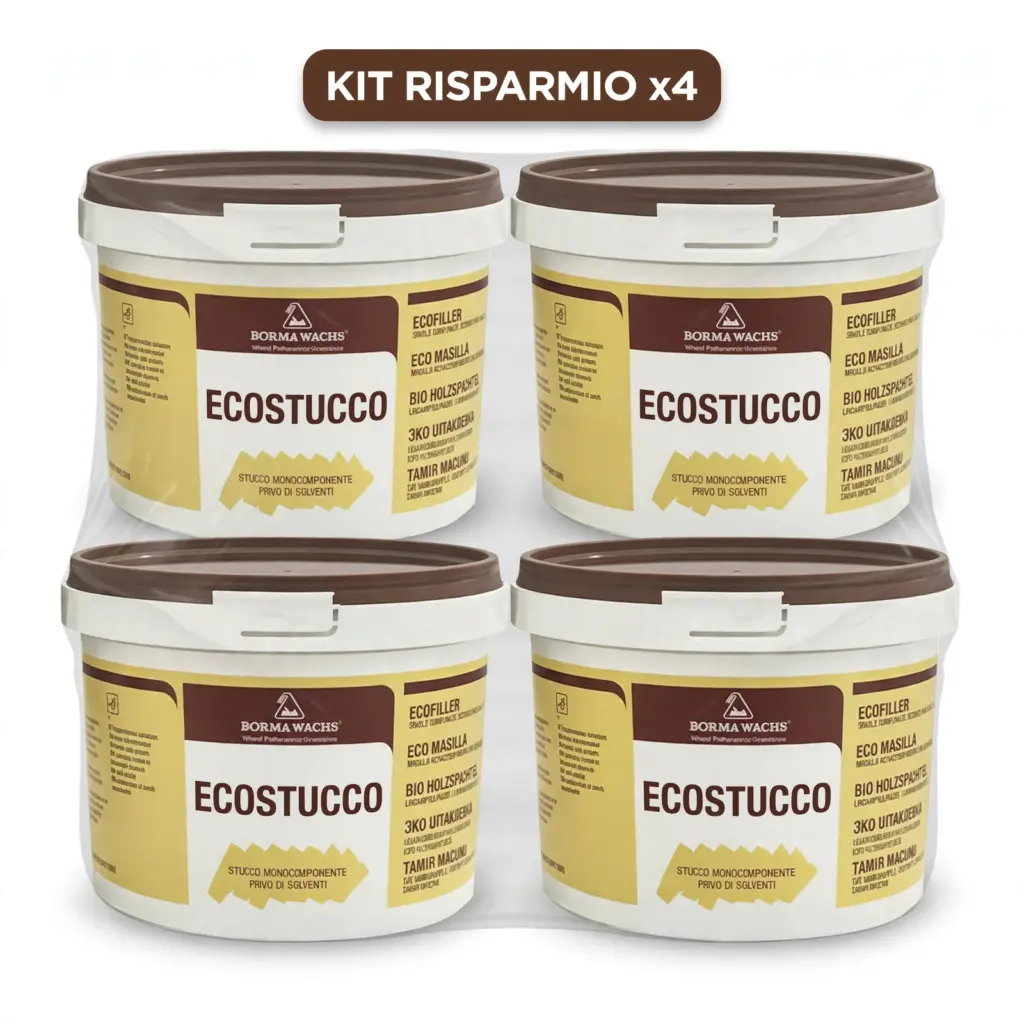 Pack 4 Ecostucco Mogano Cod.62 500Gr