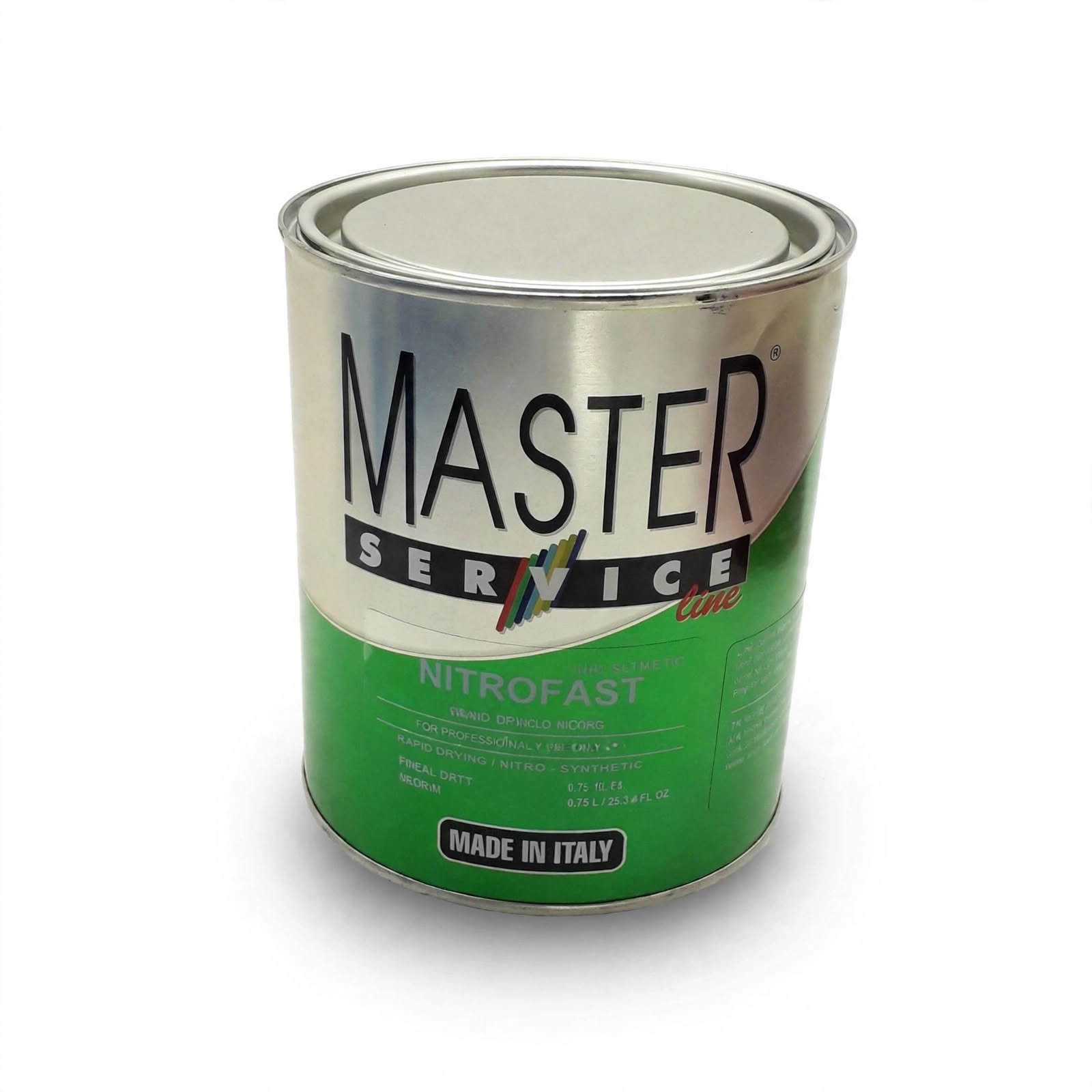 Smalto Nitro Bianco Lucido 750Ml - Master Service Line Nitrofast - Asciugatura Rapida - Made In Italy