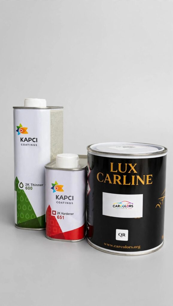Kit Completo Vernice Acrilica 2K - Tinta + Catalizzatore + Diluente