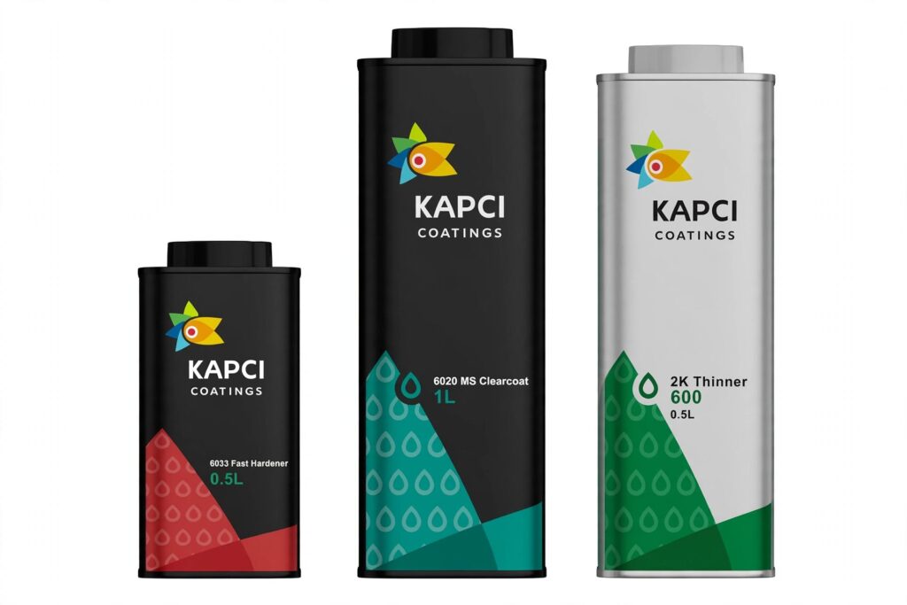 KIT Trasparente MS Kapci 6020 1L + Catalizzatore 6033 0.5L + Diluente 600 0.5L